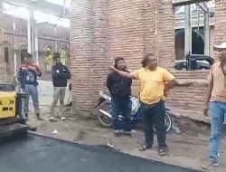 Proyek Hotmix Dusun Tanjung Pasir Desa Tanjung Kamal Mendapat Pujian Warga dan Pengawas Lapangan