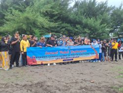 Forpimka, Laksanakan Kegiatan Tanam Cemara Udang Di Pantai Bimorejo 