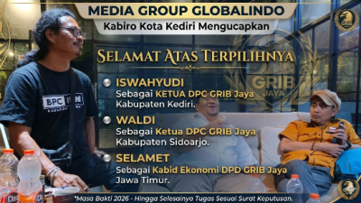 Media Group Globalindo Kabiro Kota Kediri Ucapkan Selamat Atas Regenerasi Kepemimpinan GRIB JAYA Di Jawa Timur.