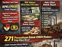 Jejak Mafia Rokok Ilegal di Jatim–Jateng Terkuak: Aparat Telusuri Jaringan dan Aliran Dana Mencurigakan