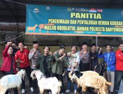 Polresta Banyuwangi Salurkan 45 Hewan Kurban Saat Idul Adha 2026