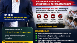 Gus Lilur: MBG Pasti Meroket Jika Tanpa Copet